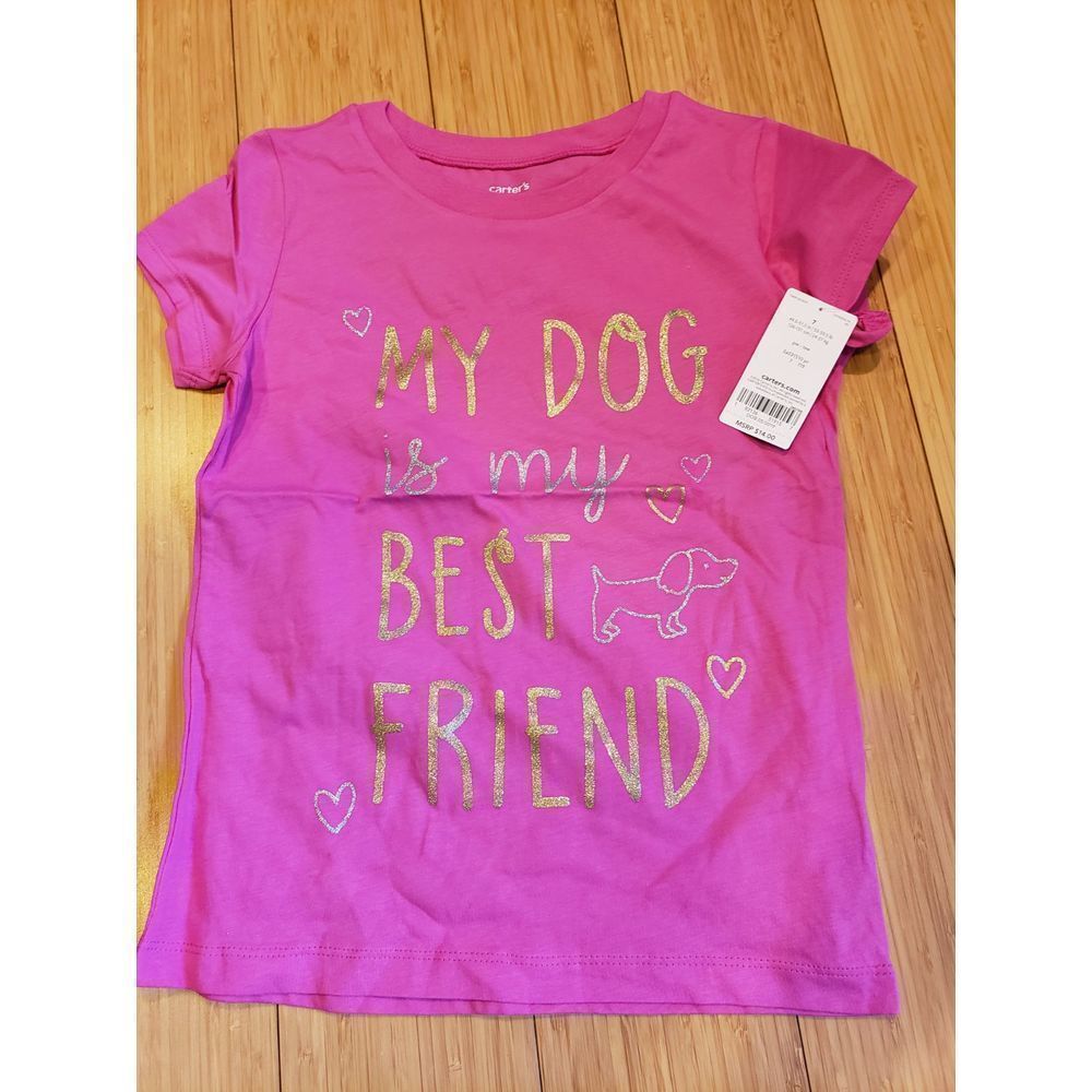 Carter's kids sparkle pink tee